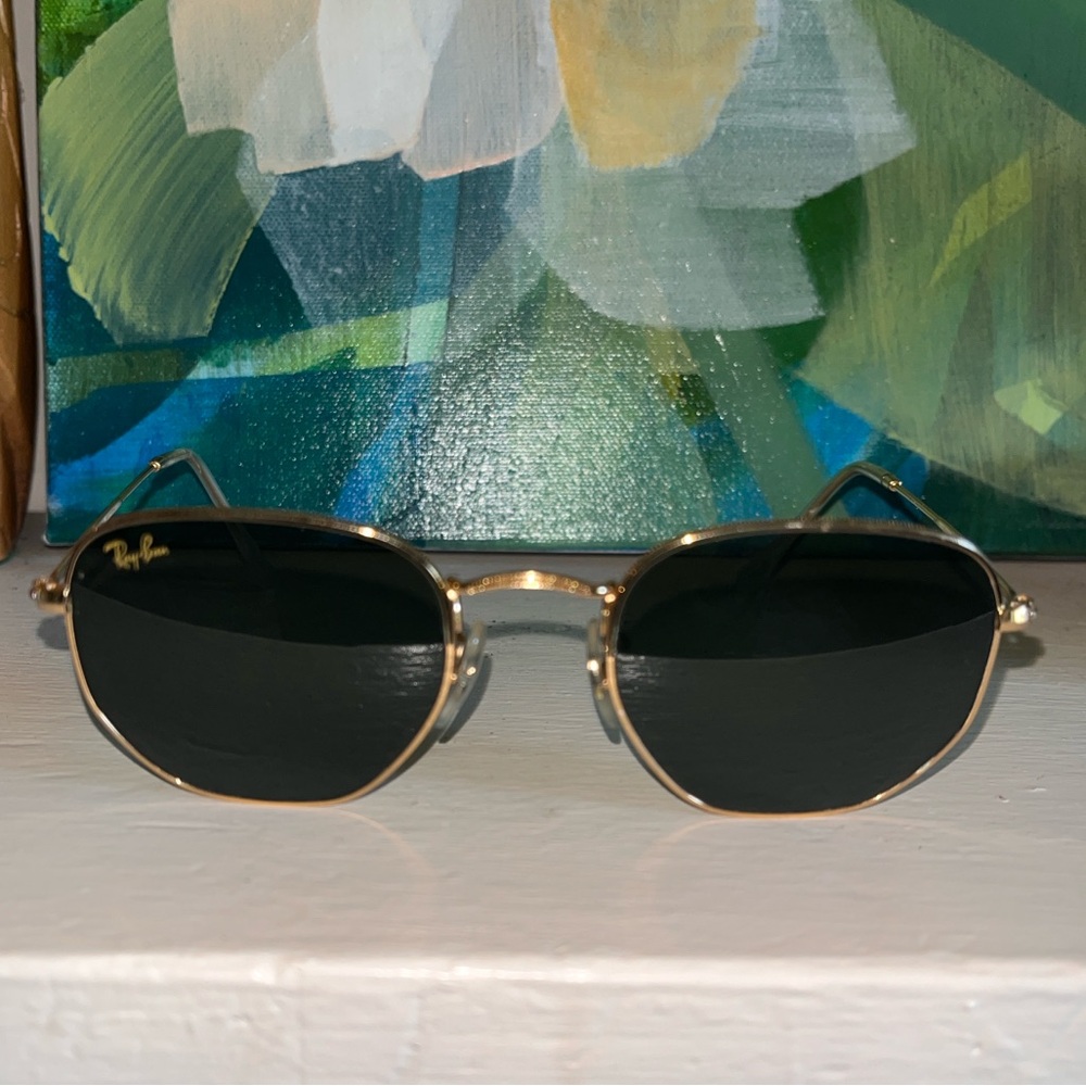 Ray Ban Hexagonal Flat sunglasses model RB 3548N in excellent condition